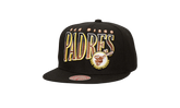 MLB Cooperstown Line Work Snapback Cap "San Diego Padres - Black" HS8528 SDPBLCK