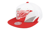NHL Vintage Sharktooth Snapback Cap "Detroit Red Wings - White" 6HSSSH22088 DRWWHIT