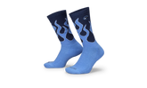 Everyday Plus Cushioned Crew Socks "Blue Flames - (1 Pair)" IB2285 410