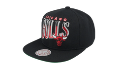 NBA Line Work Snapback Cap "Chicago Bulls - Black" HS8533 CBUBLCK