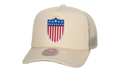 MLB Cooperstown Evergreen Trucker Snapback Cap "Brooklyn Dodgers - Off White" HHSS6490 BDOYYPPPOFWH