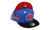 59FIFTY Texas Rangers 40th Anniversary Fitted Hat "Blue / Black - Corduroy Visor" NE397