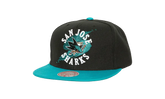 NHL Circle Splash Snapback Cap "San Jose Sharks - Black" HHSS7229 SJSYYPPPBLCK