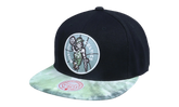 NBA Hardwood Classics Blitzed Snapback Cap "Boston Celtics - Black" 6HSSMM20062 BCEBLCK