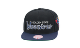NBA Hardwood Classics Script 2.0 Snapback Cap "Golden State Warriors - Black" HHSS3282 GSWYYPPPBLCK