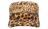 Faux Fur Giraffe Print Cap "Multicolor" DT472