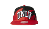 NCAA Sharktooth Snapback Cap "UNLV Rebels - Black / Red" HHSS3304 LVEYYPPPBKRD