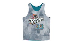 NBA Reversible Mesh Tank "Pistons Grant Hill" TMTK3208-DPIYYGHITEAL_S