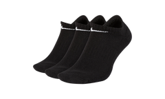 Everyday Cushioned Training No-Show Socks "Black / White - (3 Pairs)" SX7673 010