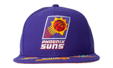 NBA Hardwood Classics Front Face Snapback Cap "Phoenix Suns - Purple" 6HSSMM21130 PSUPURP