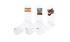 Everyday Plus Crew Socks (3 Pairs) "White" HJ9339 901