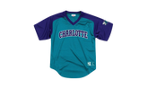 NBA Final Seconds Mesh V-Neck Shirt "Charlotte Hornets - Teal" BA87OQ CHO T JXT