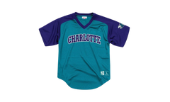 NBA Final Seconds Mesh V-Neck Shirt "Charlotte Hornets - Teal" BA87OQ CHO T JXT