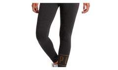 Athletic Logo Leggings WMNS "Dark Grey Heather / Bronze Metal" 854820 09