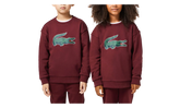 Signature Print Fleece Sweatshirt GS "Bordeaux" SJ1231 YUP