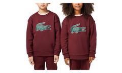 Signature Print Fleece Sweatshirt GS "Bordeaux" SJ1231 YUP