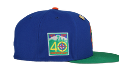 59FIFTY Seattle Mariners 40th Anniversary Patch Fitted Hat "Blue / Green" 123451295379