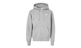 Club Full-Zip Fleece Hoodie "Dark Grey Heather /Light Smoke Grey / White" FN3861 063