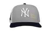 9FIFTY New York Yankees 27x World Series Champs Pinstripe A Frame Snapback Hat "Grey / White / Black" NE270