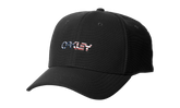 6-Panel Stretch Metallic Baseball Hat "Black / American Flag" 912209 01V