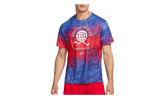 Dri-Fit Usa Miler Printed Running T-Shirt "Bright Crimson / Old Royal / White" FJ3411 635