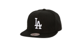 MLB Evergreen Black White Snapback Cap "Los Angeles Dodgers - Black" HS8544 LADBLCK
