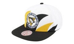 NHL Vintage Sharktooth Snapback Cap "Pittsburgh Penguins - White" 6HSSSH22088 PPEWHIT