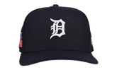 9FIFTY Detroit Tigers 1984 Team Color A Frame Snapback Hat "Black (Grey Brim)" NE473
