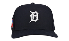 9FIFTY Detroit Tigers 1984 Team Color A Frame Snapback Hat "Black (Grey Brim)" NE473