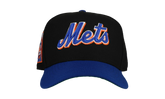 9FIFTY New York Mets 25th Anniversary A Frame Snapback Hat "Black / Blue" NE188