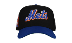 9FIFTY New York Mets 25th Anniversary A Frame Snapback Hat "Black / Blue" NE188