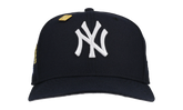 59FIFTY New York Yankees "The Captain" Fitted Hat "Navy Metallic / Grey Brim" 123451300275