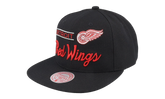 NHL Retro Lock Up Snapback Cap "Detroit Red Wings - Black" 6HSSLD21213 DRWBLCK