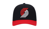 NBA Team 2 Tone 2.0 Stretch Snapback Cap "Portland Trail Blazers - Black / Red" HHSS3265 PTBYYPPPBKRD