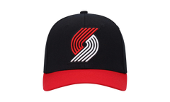 NBA Team 2 Tone 2.0 Stretch Snapback Cap "Portland Trail Blazers - Black / Red" HHSS3265 PTBYYPPPBKRD