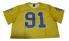 EE CROPPED JERSEY CORE MESH "Yellow/ Navy" EE745