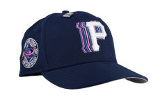 59FIFTY Pittsburgh Pirates Trippy Three Golden Decades Fitted Hat "Navy Metallic" NE356