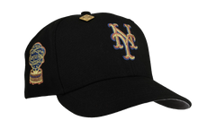 59FIFTY New York Mets 1964 All Star Game Fitted Hat "Black Gold Trim" NE444