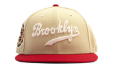 59FIFTY Brooklyn Dodgers 1942 All Star Game Fitted Hat "Vegas Gold / Scarlet" NE486