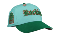 59FIFTY Colorado Rockies Old English Script Fitted Hat "Teal / Green" NE104