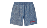 Denim Graphic Nylon Short "USA" KB2804