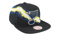 NHL Vintage Paintbrush Snapback Cap "St. Louis Blues - Black" 6HSSSH22087 SLUBLCK
