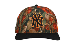 9FIFTY New York Yankees 100th Anniversary A Frame Snapback Hat "Leaves / Orange" NE290