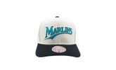 MLB Cooperstown Off Word Pro Snapback Cap "Miami Marlins - Off White" HP11517 FMAOFWH