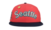 59FIFTY Seattle Mariners 40th Anniversary Patch Fitted Hat "Red / Black" 123451293749