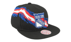 NHL Vintage Paintbrush Snapback Cap "New York Rangers - Black" 6HSSSH22087 NYABLCK