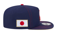 9FIFTY Team Japan 2026 World Baseball A Frame Snapback Hat "Blue" NE394