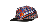 NBA Game Day Pattern Deadstock Snapback Cap "New York Knicks - Black / Black" HMUS5561 NYKYYPPPBKBK