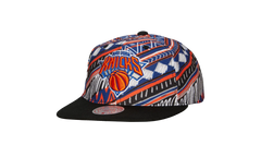 NBA Game Day Pattern Deadstock Snapback Cap "New York Knicks - Black / Black" HMUS5561 NYKYYPPPBKBK