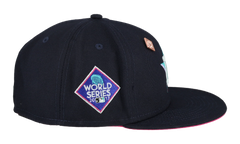 59FIFTY Houston Astros 2017 World Series Polar Lights Fitted Hat "Navy / Pink" 123451290476